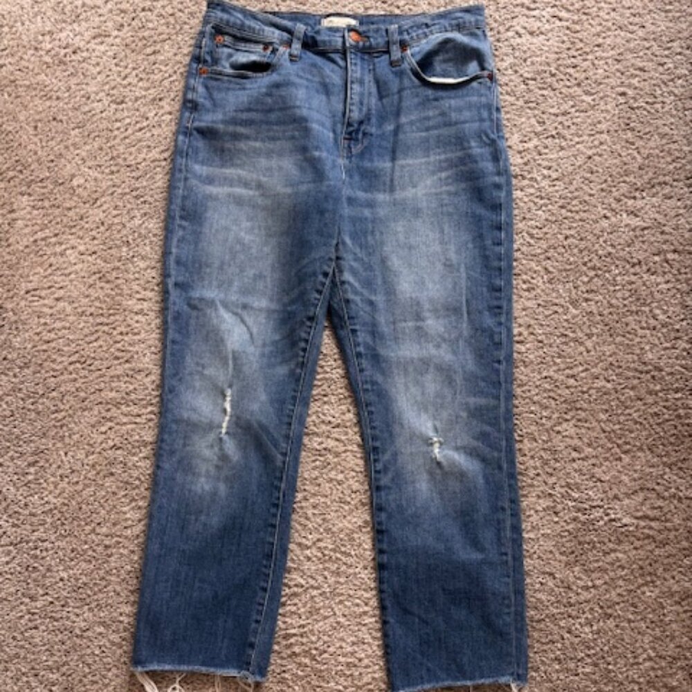 Madewell The High-Rise Slim Crop Boyjean size 29
